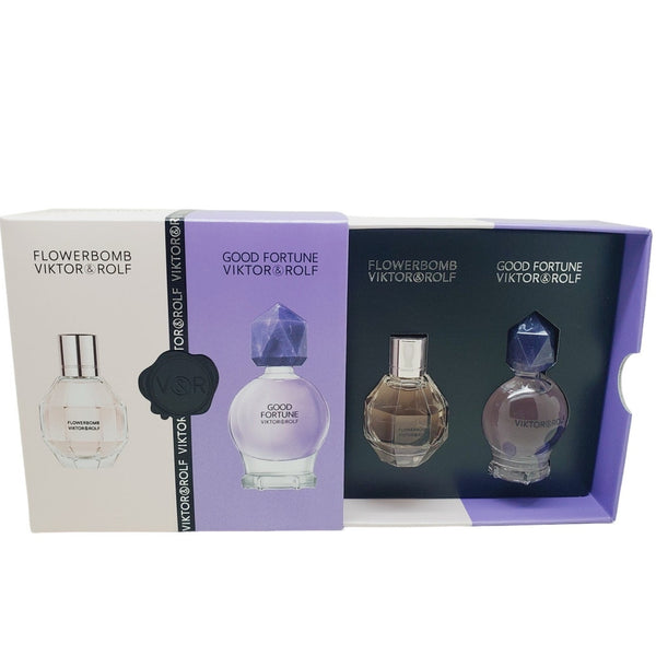 Viktor & Rolf Flowerbomb & Good Fortune Eau De Parfum Travel Set